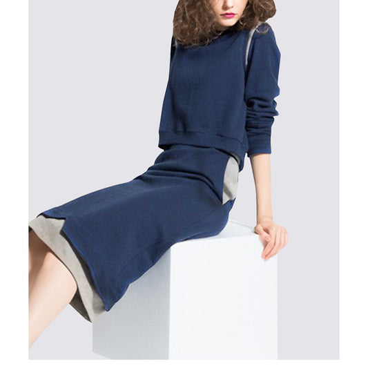 Ensemble de robe en tricot décontractée pour femmes Chic und Stil