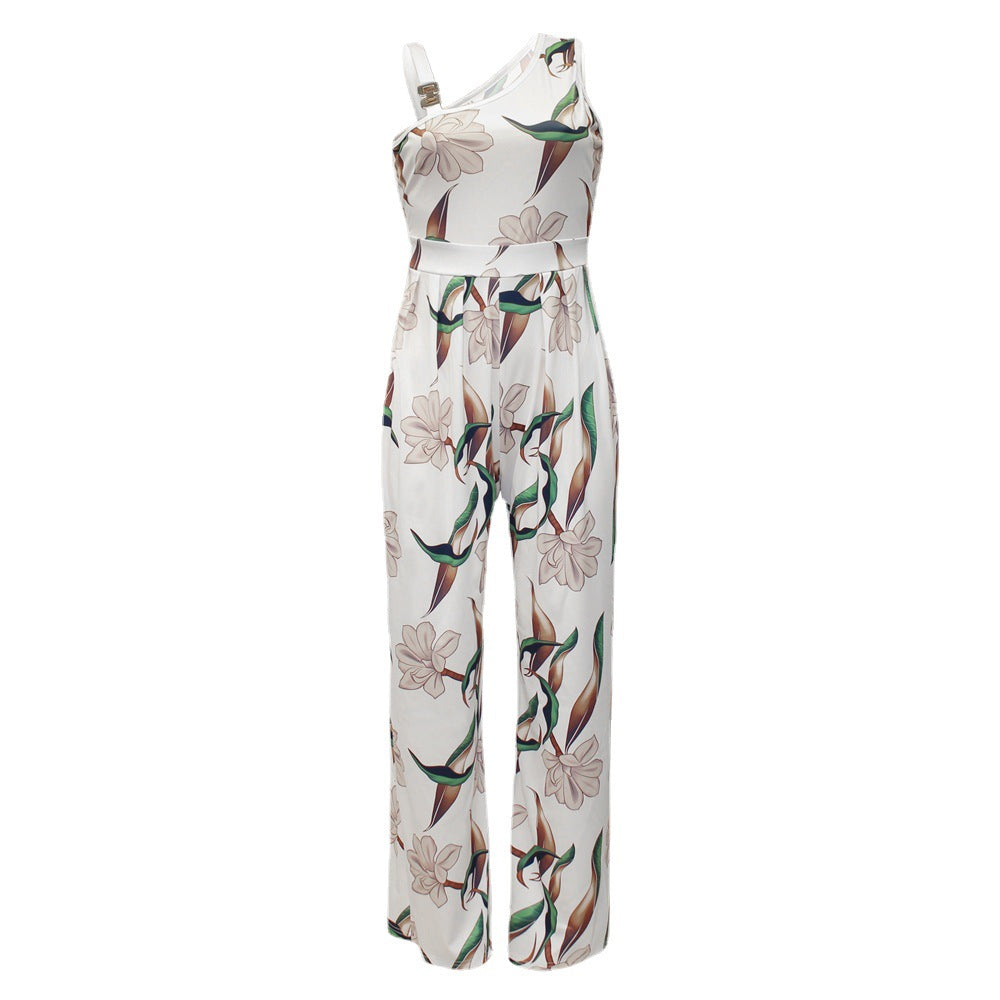 Dames Combinaison Maxi Imprimé Floral Chic und Stil