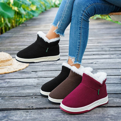 Bottes pour dames doublées avec encolure élastique Chic und Stil