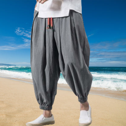 Casual pants for men with an elastic waistband and practical pockets Chic and Style