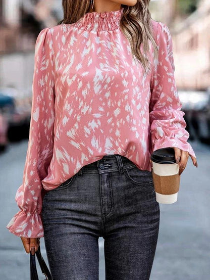 Blouse femme avec élégante fronce et motif stylé Chic und Stil