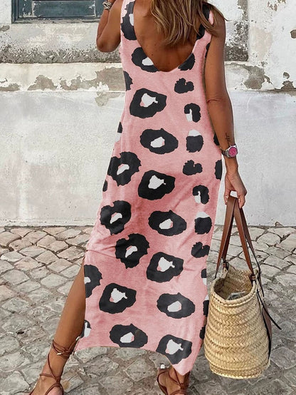 Robe maxi femme au design imprimé animal non conventionnel Chic und Stil