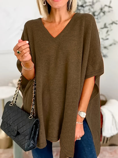 Dames Casual Chiffon Poncho Chic und Stil