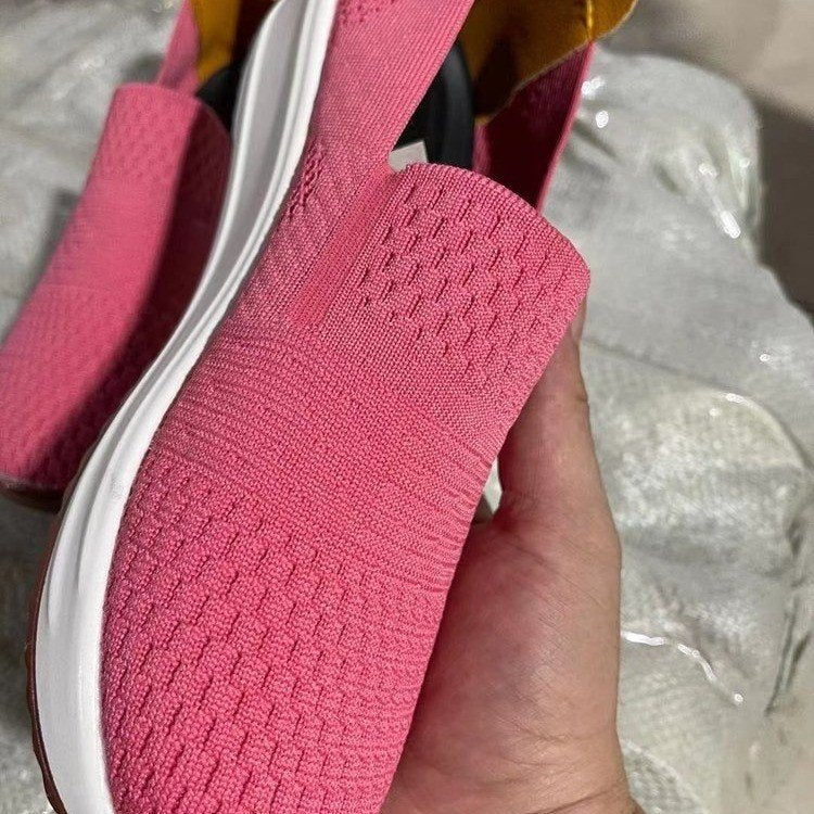 Baskets slip-on respirantes pour femmes avec semelle antidérapante et dessus en tricot flexible Chic und Stil
