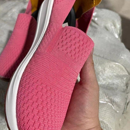 Baskets slip-on respirantes pour femmes avec semelle antidérapante et dessus en tricot flexible Chic und Stil
