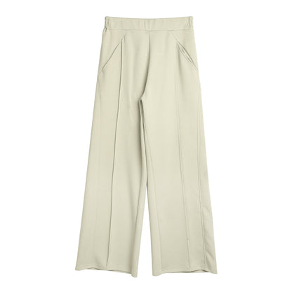 Dame Culotte Taille Haute avec ceinture élastique et poches latérales pratiques Chic und Stil