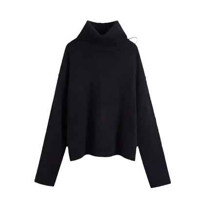 Pull en col roulé confortable pour femmes en laine de haute qualité Chic und Stil