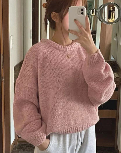 Pull en tricot confortable pour femmes avec coupe ample et détails côtelés classiques Chic und Stil