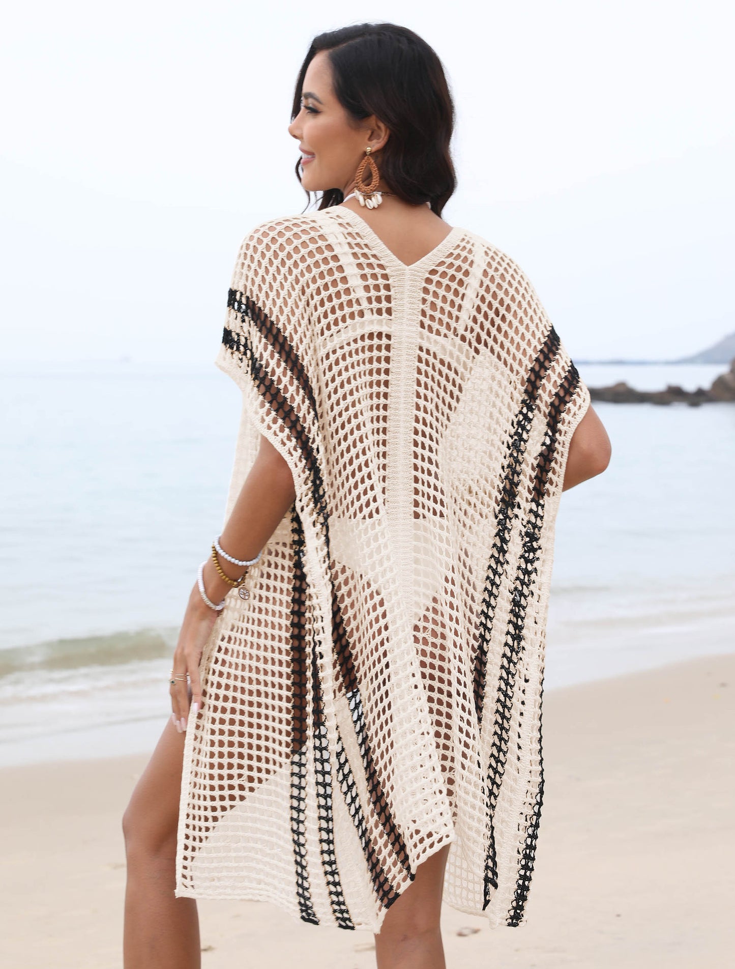 Ladies Knit Pareo Kaftan Chic and Style