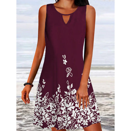Robe été A-ligne fleurs Chic und Stil pour femmes