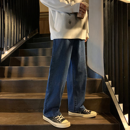 Casual cargo pants for men with wide legs and elastic waistband Chic and Style