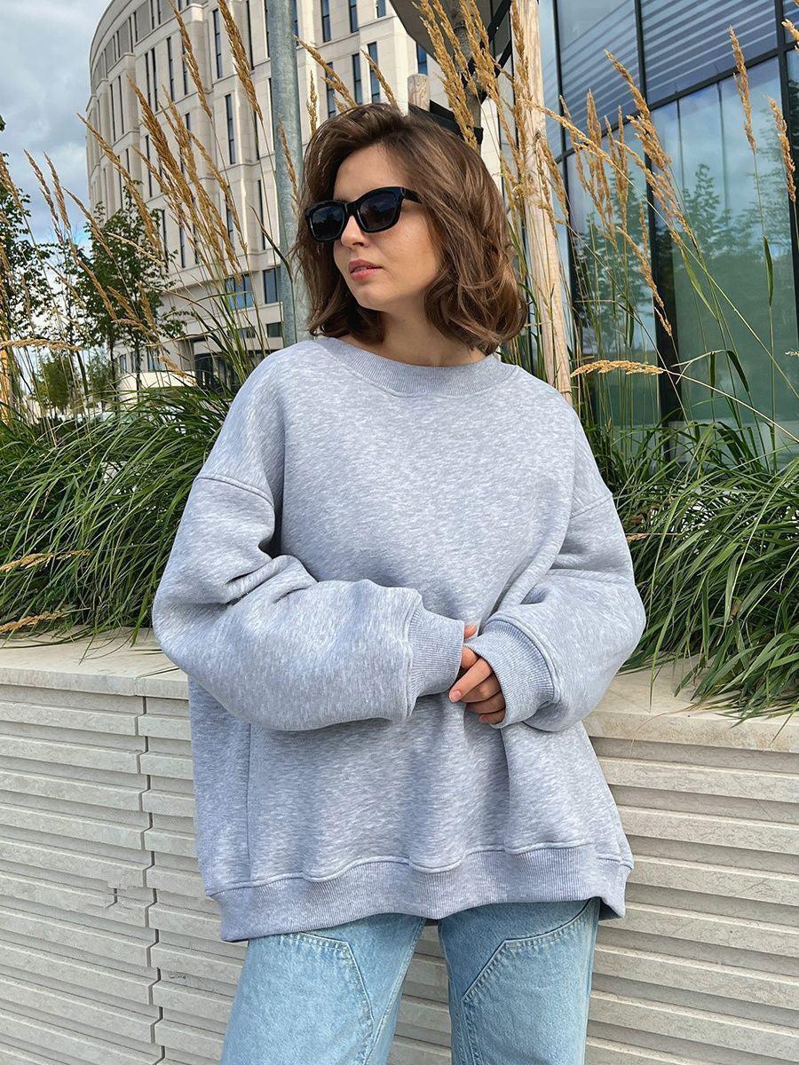 Dame Sweatshirt surdimensionné avec coupe décontractée et accents modernes Chic und Stil