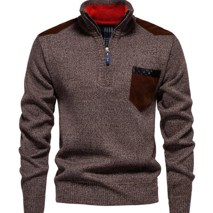 Pull homme avec col montant et accents à la mode Chic und Stil