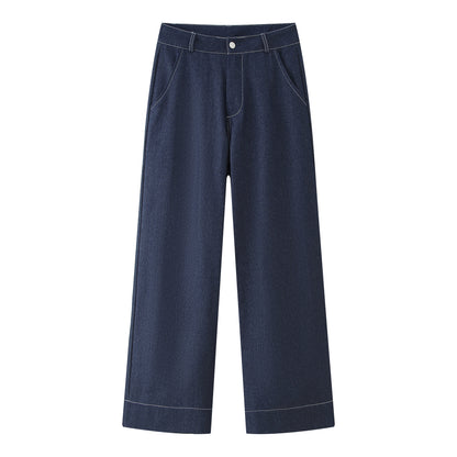 Chemisier en denim pour femmes avec boutons cintrés et coupe tendance Chic und Stil