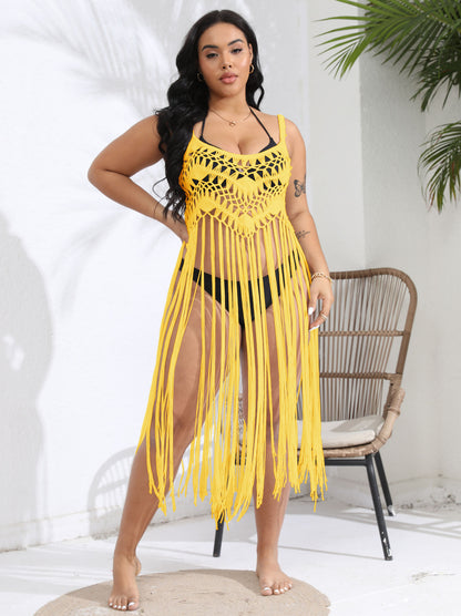 Dames crochet franges couvre-épaule plage Chic und Stil