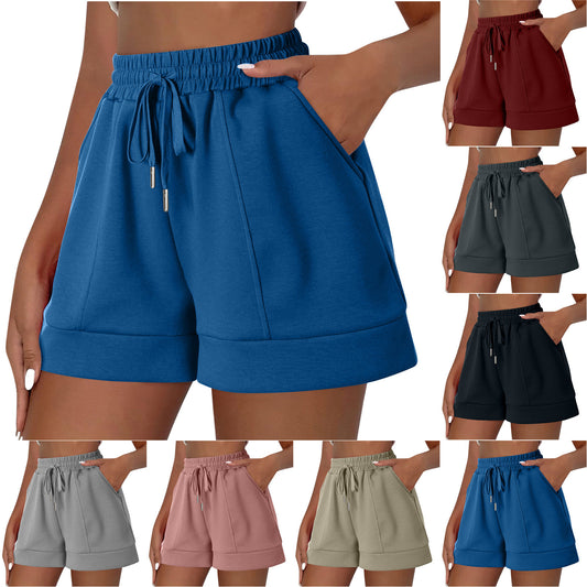 Shorts de détente taille haute pour femmes Chic und Stil