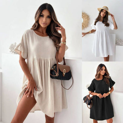 Robe d'été courte à manches courtes Chic und Stil pour dames