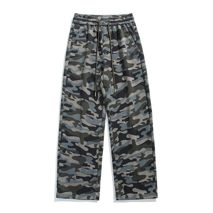 Casual cargo pants for women with drawstring and practical camouflage pattern Chic and Style