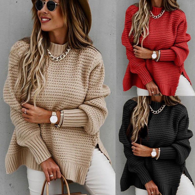 Pull en gros tricot pour femmes avec surface texturée et coupe décontractée Chic und Still