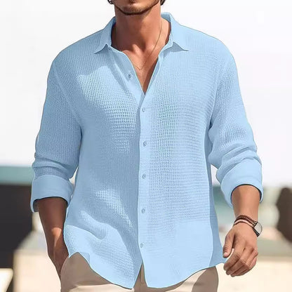 Chemise décontractée à manches longues pour hommes Chic und Stil