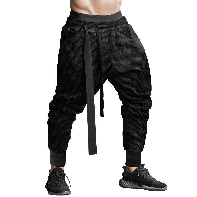 Men's casual harem pants with elastic waistband and side pockets Chic and style