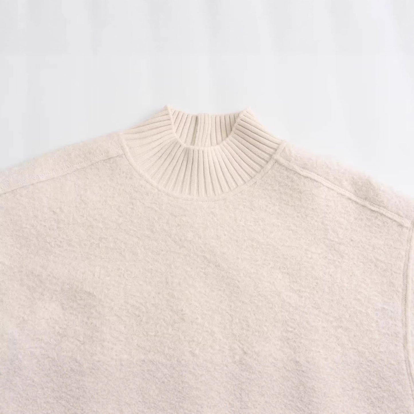 Pull en grosse maille pour femmes à col montant Chic und Stil