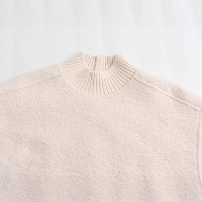 Pull en grosse maille pour femmes à col montant Chic und Stil