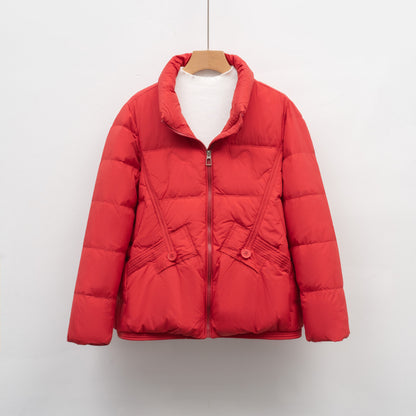 Dames doudoune d'hiver matelassée avec poches pratiques et grand col Chic und Stil