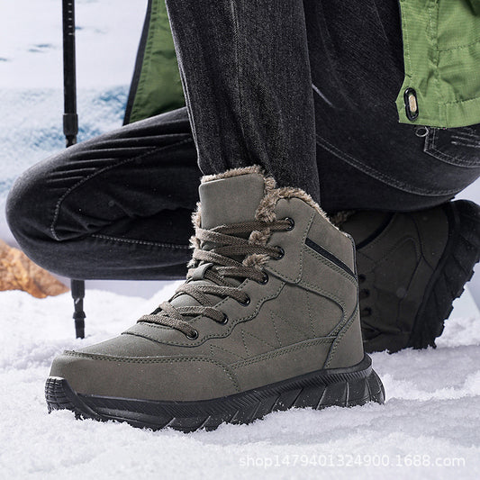Bottes d'hiver hautes pour femmes avec doublure douillette et semelle accrocheuse Chic und Stil