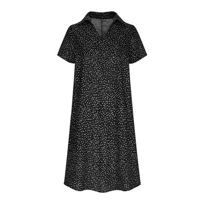 Robe chemise pour dames avec col polo et tissu léger et respirant Chic und Stil