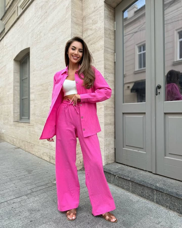 Jacket and wide-leg pants for women Chic and Style