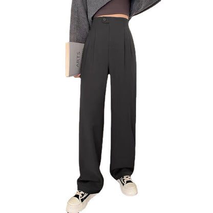 High-waisted pleated pants for women Chic und Stil