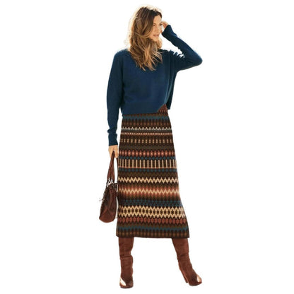 Jupe maxi bohème à motif Chic und Stil