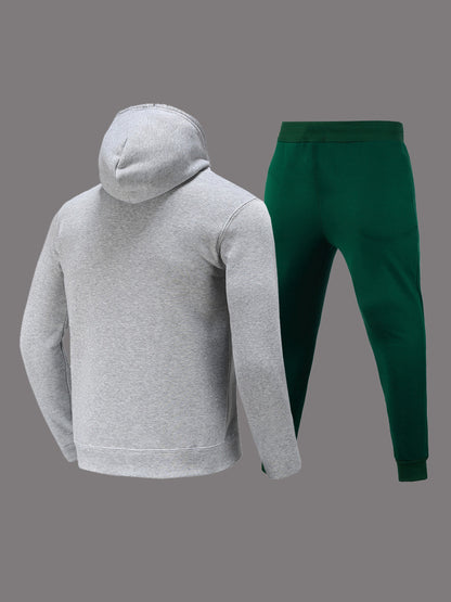 Dames Ensemble de hoodie sportif et de pantalon de jogging avec inscription créative Chic und Stil