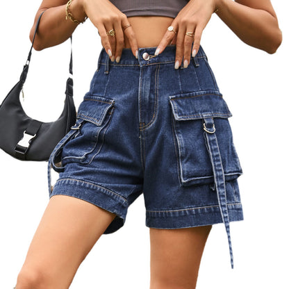 Shorts utilitaires pour dames avec poches hautes et taille réglable Chic und Stil