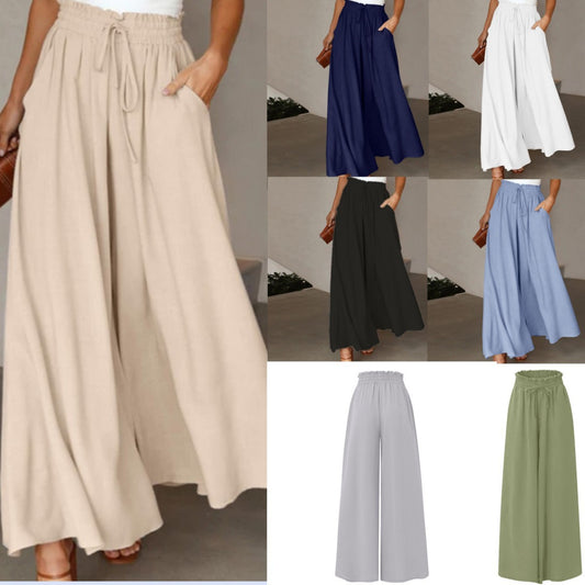 Women Chic and Stylish Wide Leisure Pants