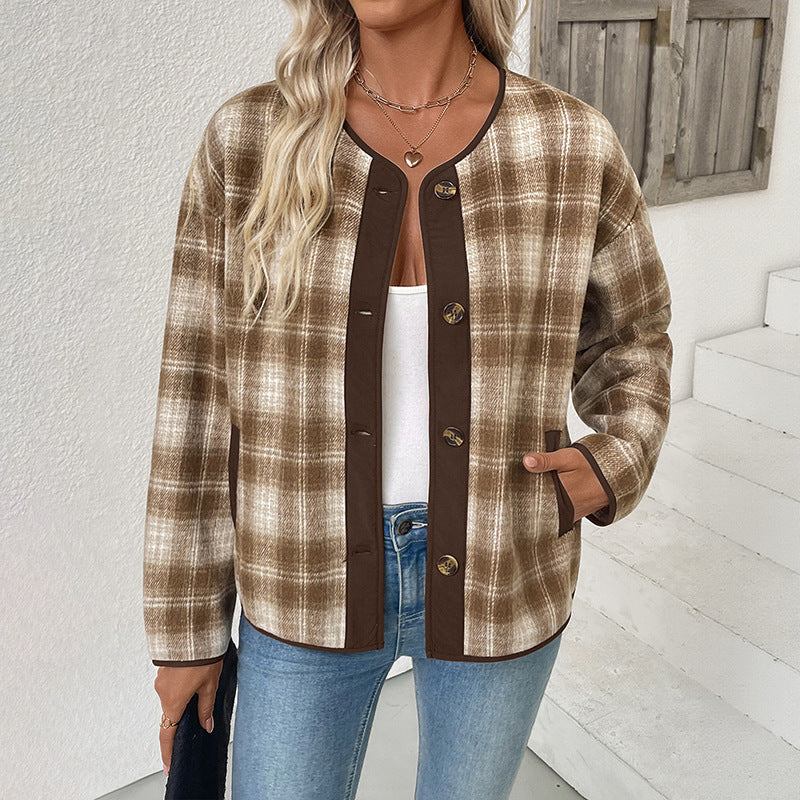 Dames Chemise à carreaux Chic und Stil