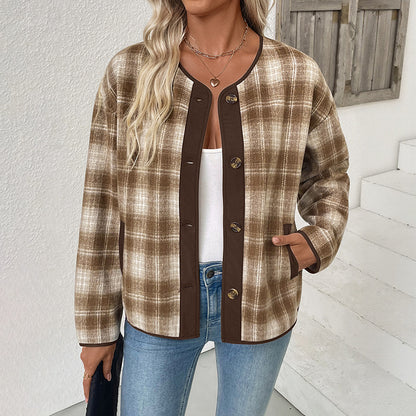 Dames Chemise à carreaux Chic und Stil