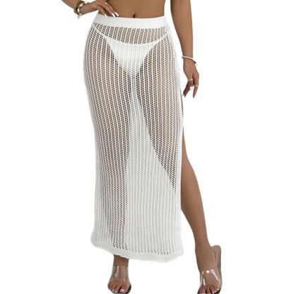 Jupe maxi en crochet tricot pour femmes Chic und Stil