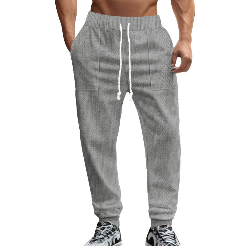 Men's leisure pants with a structured design and practical side pockets Chic and Style