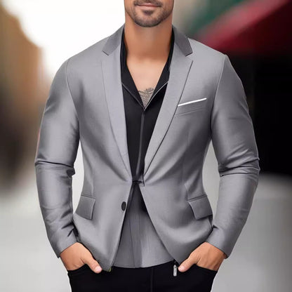 Blazer élégant et stylé pour hommes avec revers contrasté Chic und Stil