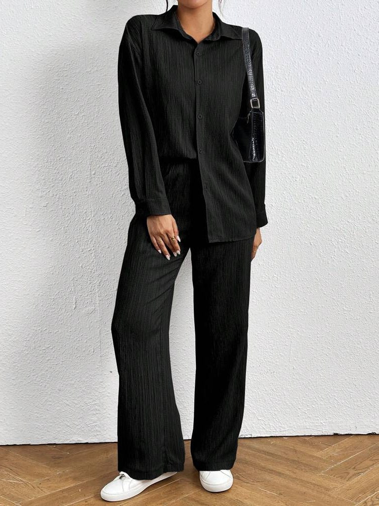 Dames Ensemble léger et aéré à deux pièces avec design structuré Chic und Stil