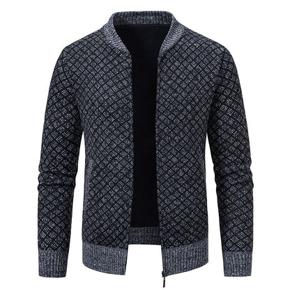 Blazer en tricot élégant pour hommes avec fine structure Chic und Stil