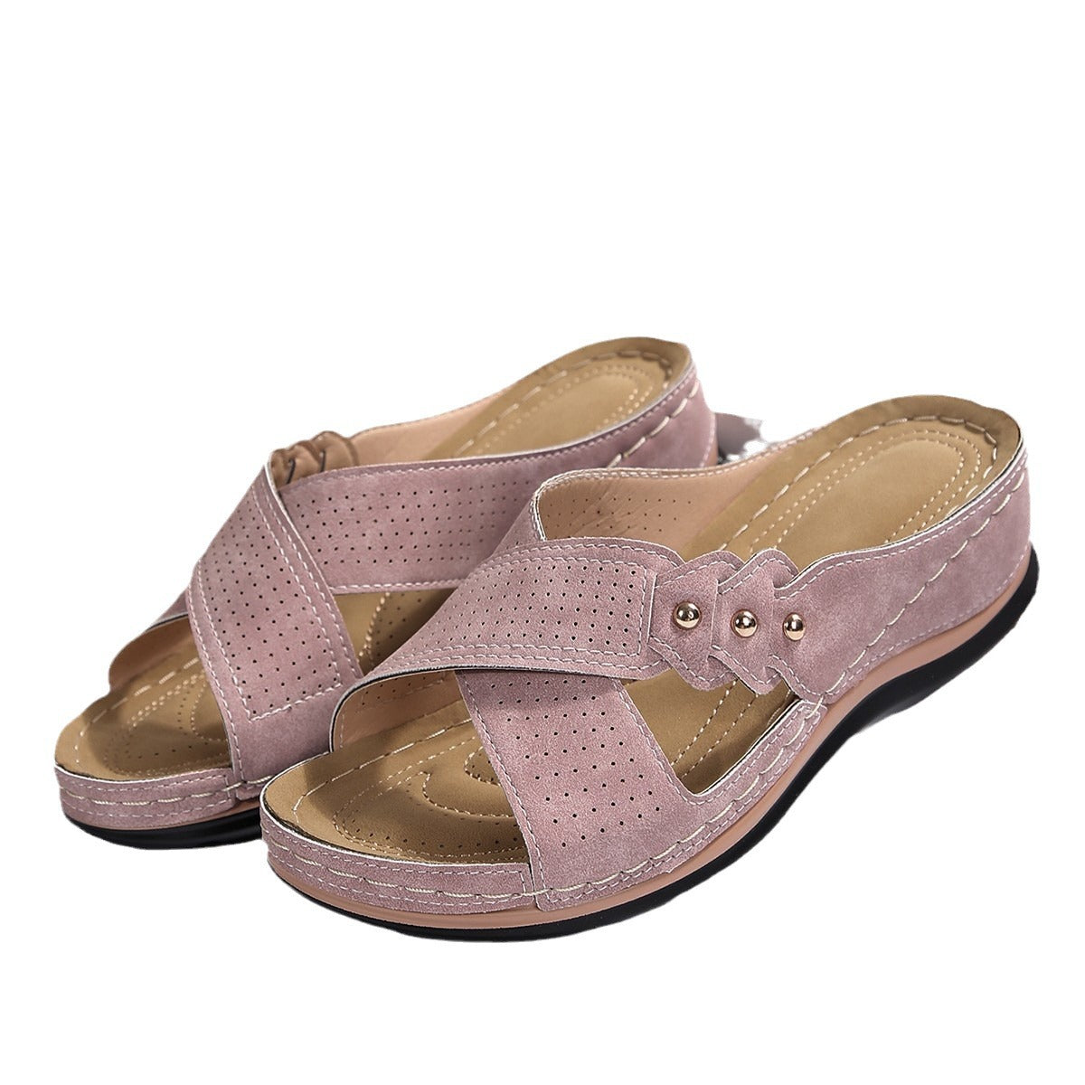 Sandales slides confort pour dames Chic und Stil