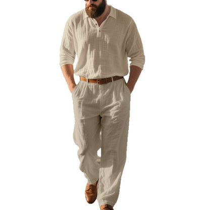 Costume de loisirs élégant pour hommes avec un pull à manches longues Chic und Stil