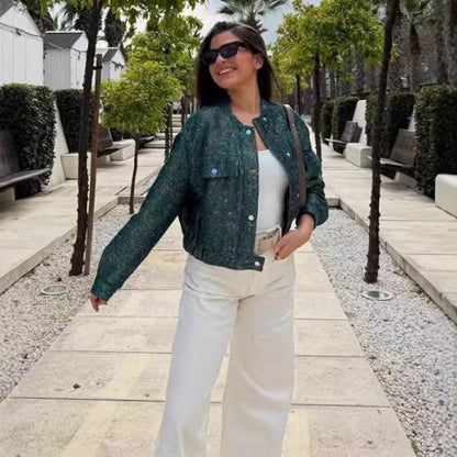 Chic and Stylish Short Denim Jacket for Women