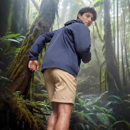 Waterproof utility jacket for men with adjustable hood system Chic and Style