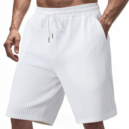 Shorts décontractés pour hommes avec taille élastique et poches latérales pratiques Chic und Stil