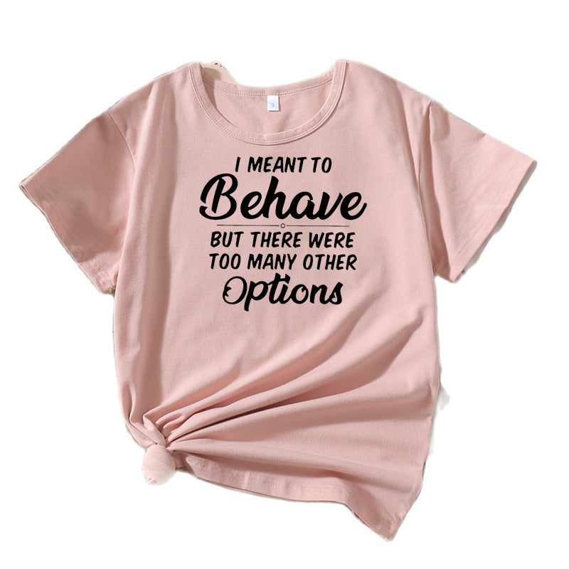 Dames Casual Humor T-Shirt Chic und Stil