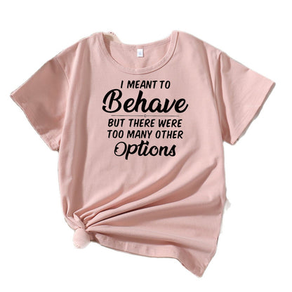 Dames Casual Humor T-Shirt Chic und Stil